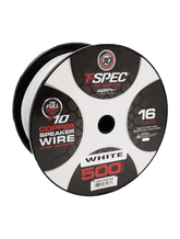 T-Spec V10SW16500-WW 16 AWG 500' White/White OFC Speaker Wire - v10 Series